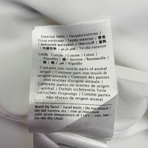 VALENTINO Size S White Cotton Studded Button Up  Long Sleeve Shirt