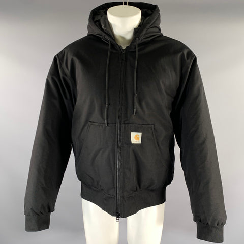 CARHARTT Size M Black Nylon Puffer Coat