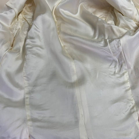ALEXANDER MCQUEEN Size 40 Beige Wool Single Breasted Sport Coat