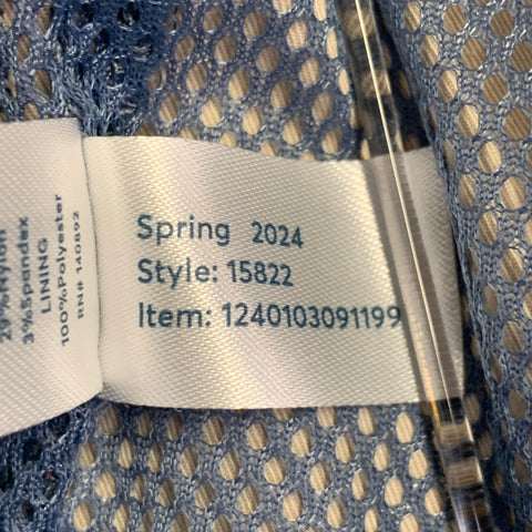 MARINE LAYER Spring 2024 Size XL Blue Grey Color Block Cotton Blend Jacket