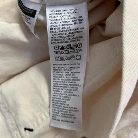 LEVI STRAUSS Size M Stay Loose Beige Cotton Long Sleeve Coveralls Jumpsuit