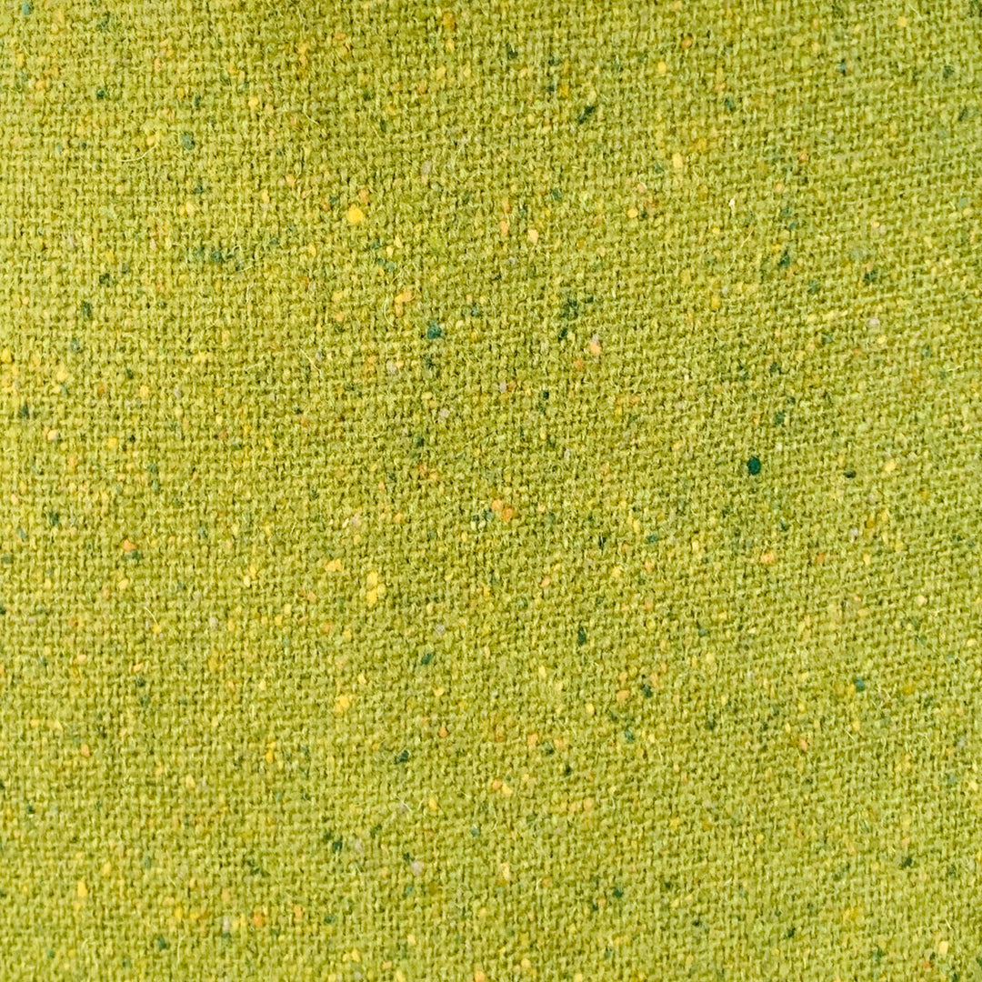CHRIS BENZ Size 10 Green Wool Tweed Fringe Pencil Skirt