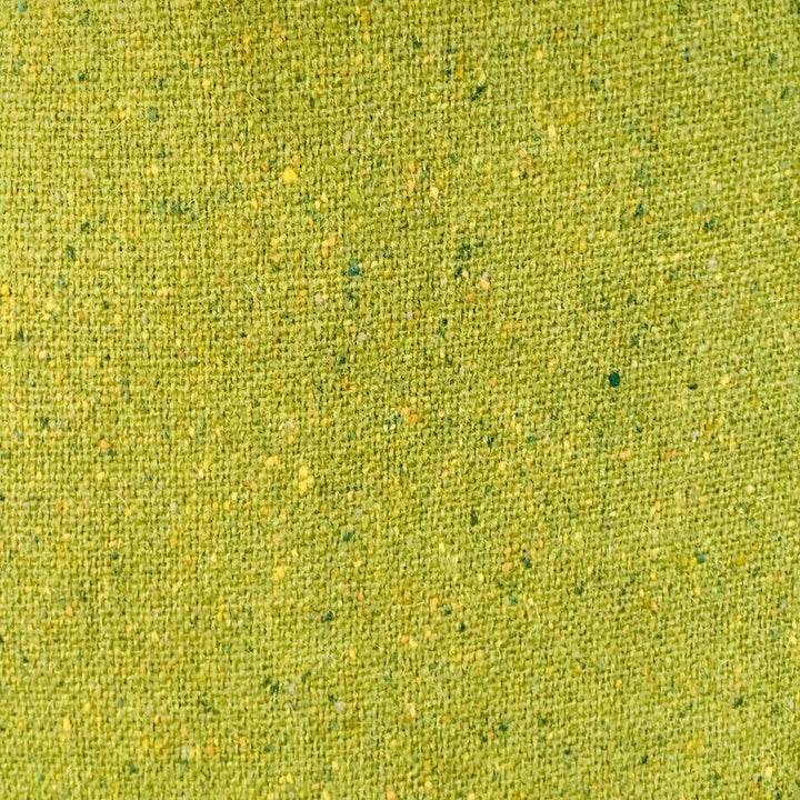 CHRIS BENZ Size 10 Green Wool Tweed Fringe Pencil Skirt