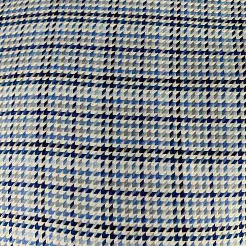 Chemise à manches longues en coton motif pied-de-poule bleu et blanc, taille M, de la marque ETON
