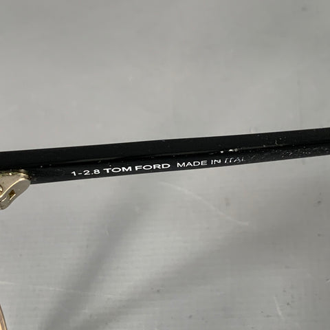 TOM FORD Henry Black Acetate Semi Rimless Frames