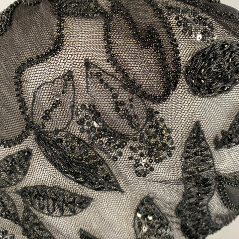 RALPH LAUREN Black Sequined Mesh Hats