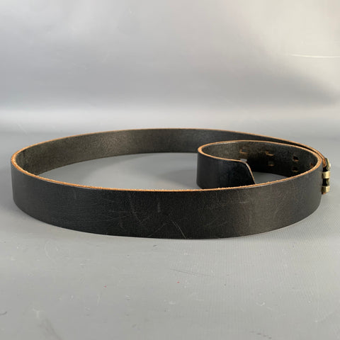 BILLY KIRK Size 32 Black Leather Claw Buckle Belt