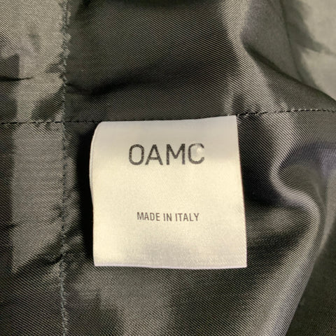 OAMC Size M Navy Wool Blend Drawstring Jacket