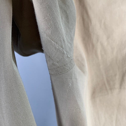 TOOD SNYDER Size 38 Beige Twill Cotton Pleated Side Tabs Casual Pants