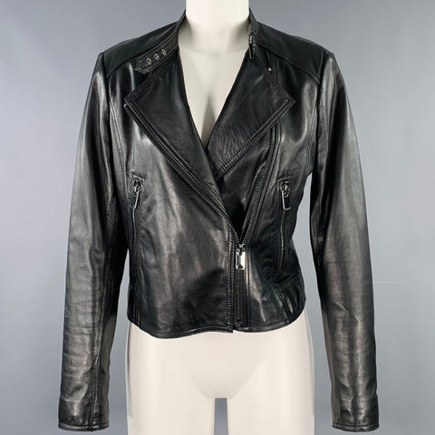 MARC NEW YORK Size S Black Leather Motorcycle Jacket
