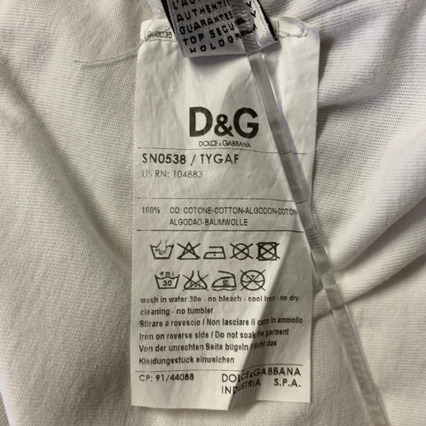 D&G by DOLCE & GABBANA Size S Red White Blue Flag Tank
