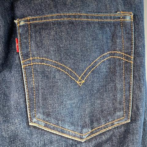 LEVI STRAUSS Size 33 Blue Cotton Straight Selvedge Jeans