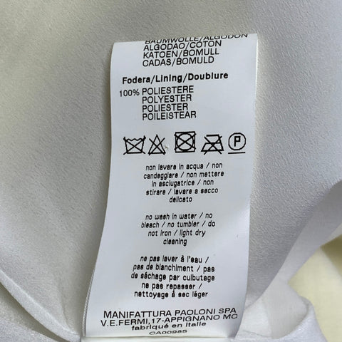 MSGM Size 4 Yellow Polyamide Blend Fringe Shift Dress
