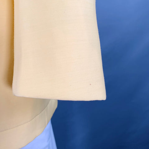 LANVIN Size 42 Yellow Wool Silk Notch Lapel Sport Coat