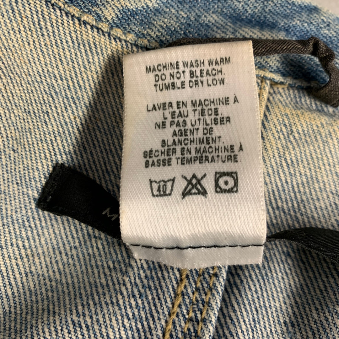 MARC by MARC JACOBS Size 4 Blue Cotton Distressed Jacket