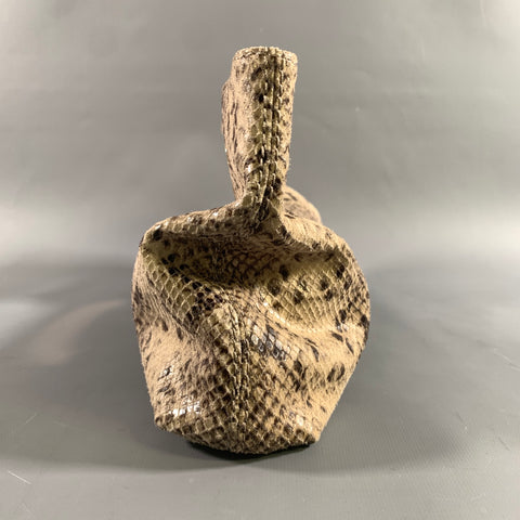 MICHAEL KORS Tan Brown Snakeskin Clutch Bags