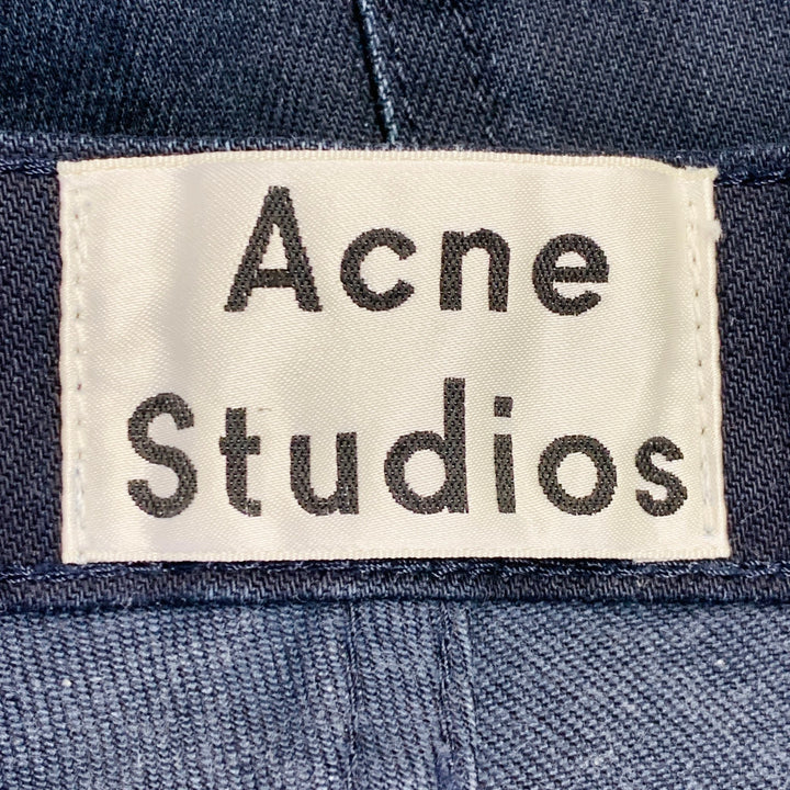ACNE STUDIOS Size 29 Town Twilight Navy Cotton Blend Tapered Button Fly Jeans