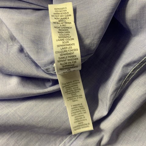 PAUL SMITH Size L Blue Cotton Button Up Long Sleeve Shirt