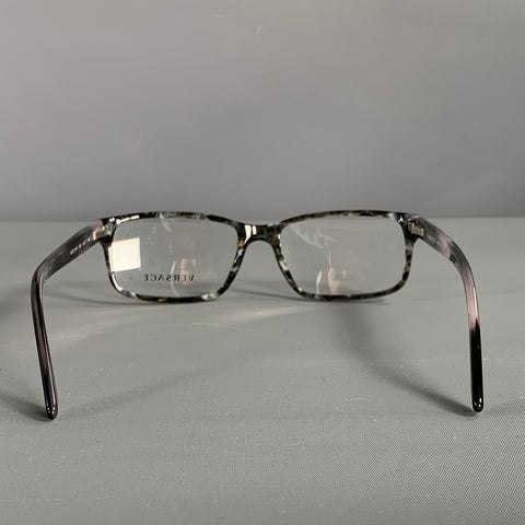 VERSACE Grey Black Marbled Acetate Sunglasses & Eyewear