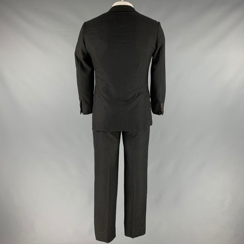 KITON for WILES BASHFORD Size 40 Grey Cashmere Notch Lapel Suit