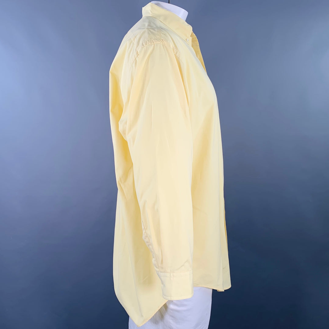 RALPH LAUREN Size XL Yellow Cotton Button Down Long Sleeve Shirt