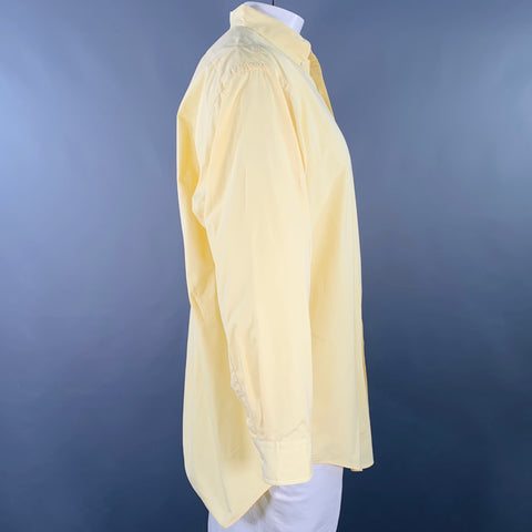 RALPH LAUREN Size XL Yellow Cotton Button Down Long Sleeve Shirt
