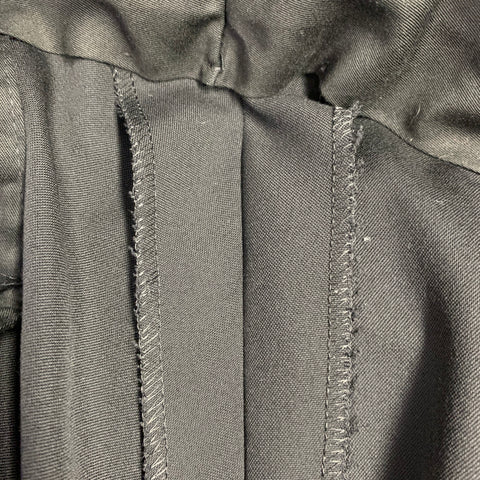 RALPH LAUREN Size 37 Black Wool Tuxedo Dress Pants