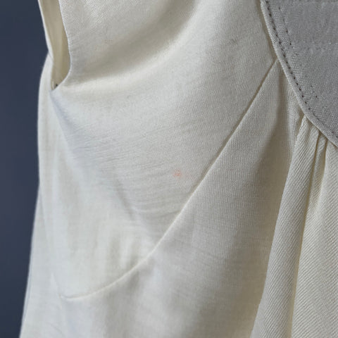 MARIANO TOLEDO One Size Cream Draped Belted Vest