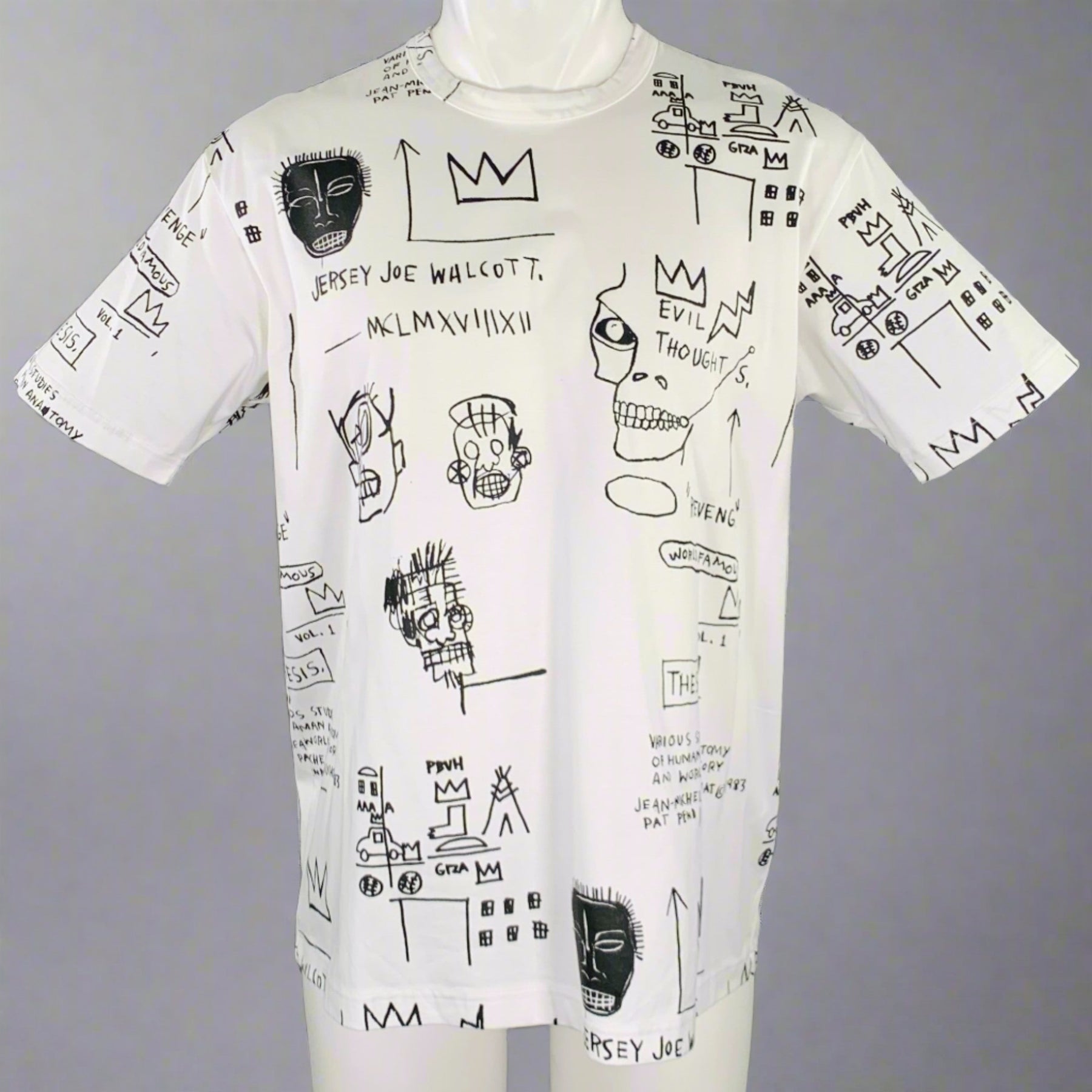 JUNYA WATANABE 2022 Size M White Black Basquiat Graphic