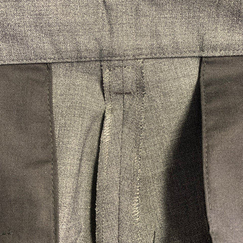 DSQUARED2 Size 32 Grey Charcoal Wool Blend Flat Front Dress Pants