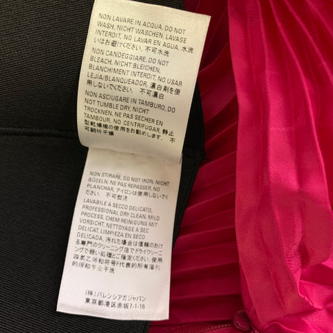 BALENCIAGA Size XS Pink Fuchsia Polyester Pleated A Line Skirt