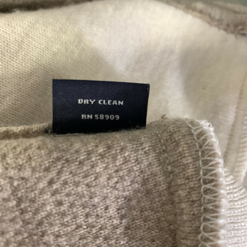 HART SCHAFFNER MARX Size M Cream Knit Wool Zip Up Jacket