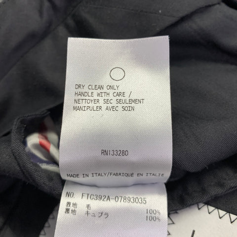 THOM BROWNE Size 2 Grey Wool Textured Flat Front Dress Pants