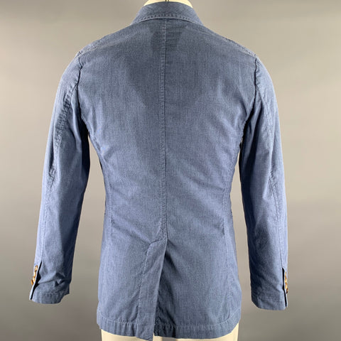 KLEIN EPSTEIN & PARKER Size 34 Blue Nailhead Cotton Blend Sport Coat