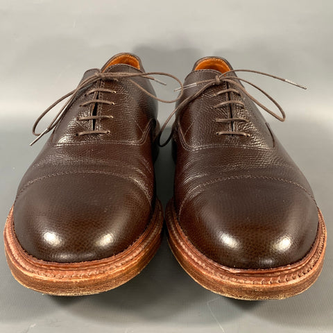 ALDEN Size 11 Brown Leather Oxford Lace Up Shoes