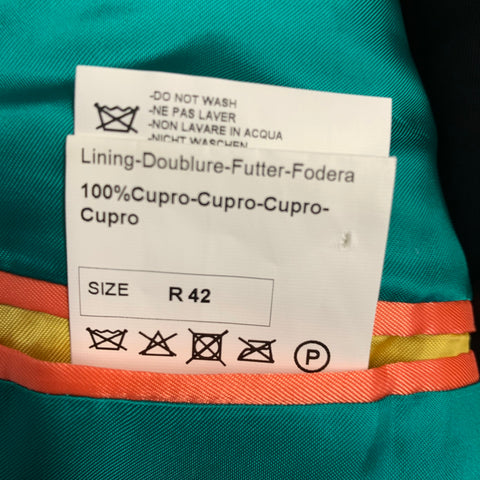 PAUL SMITH Veste de sport en laine et élasthanne noire perlée, taille 42 (coupe normale)