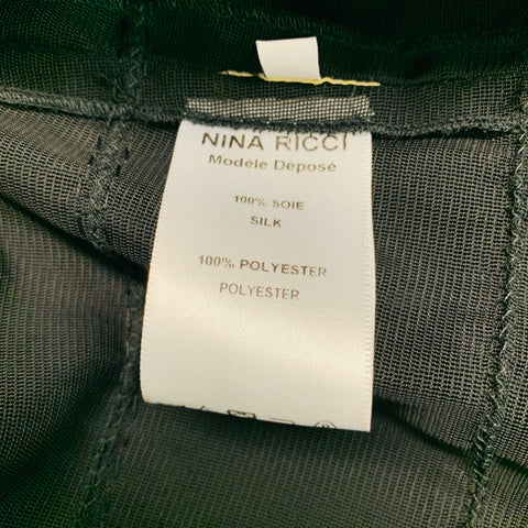 NINA RICCI Taille 6 Jupe crayon en soie noire