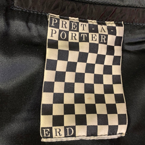 ENFANTS RICHES DEPRIMES ERD M Black Graphic Leather Biker Jacket