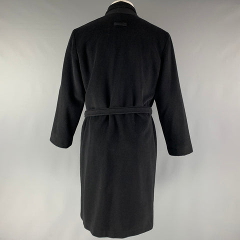 JEAN PAUL GAULTIER Size 38 Black Angora Wool Belted Coat