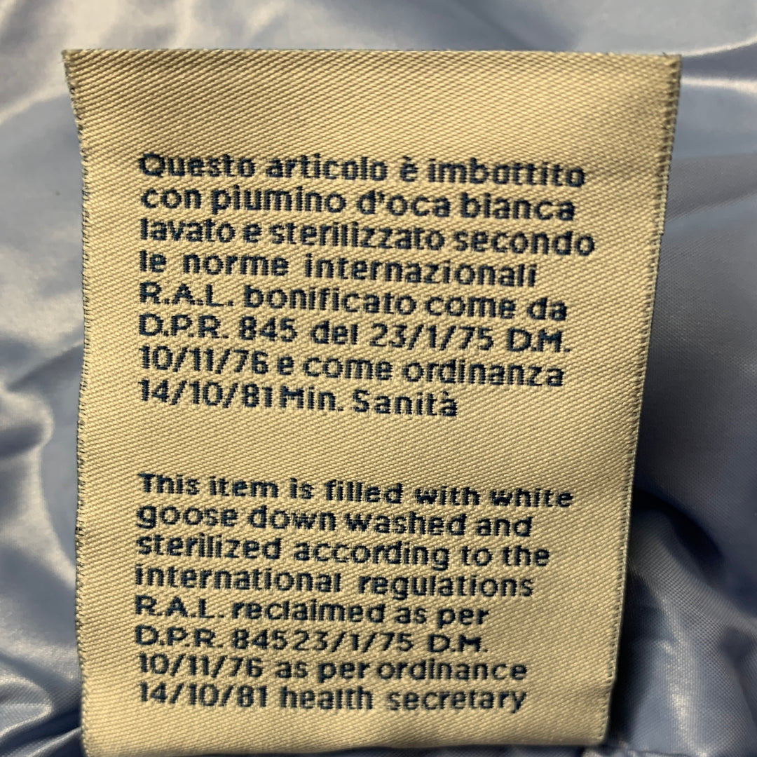 MONCLER Size XXXL Light Blue Quilted Polyamide Zip Up Jacket – Sui