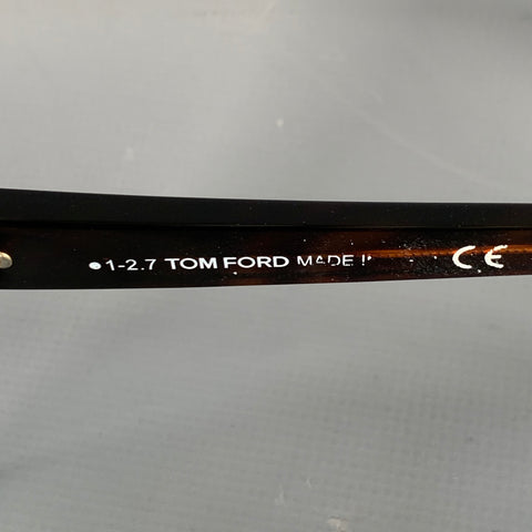 TOM FORD Brown Beige Tortoiseshell Acetate Frames