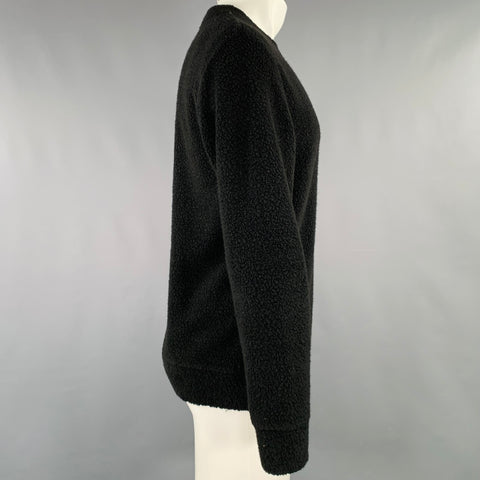 THEORY Size M Black Knit Modal Blend Crew Neck Pullover