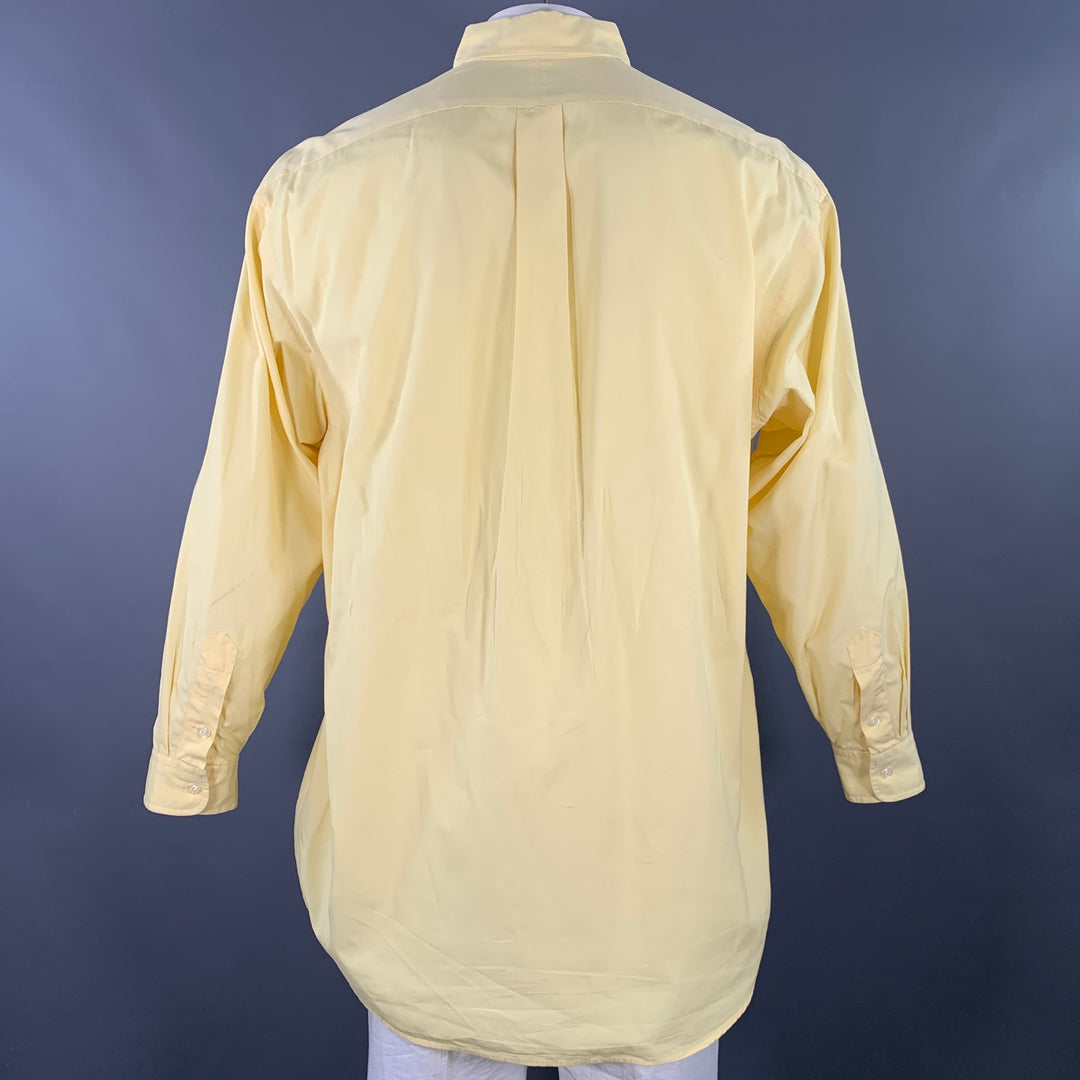 RALPH LAUREN Size XL Yellow Cotton Button Down Long Sleeve Shirt