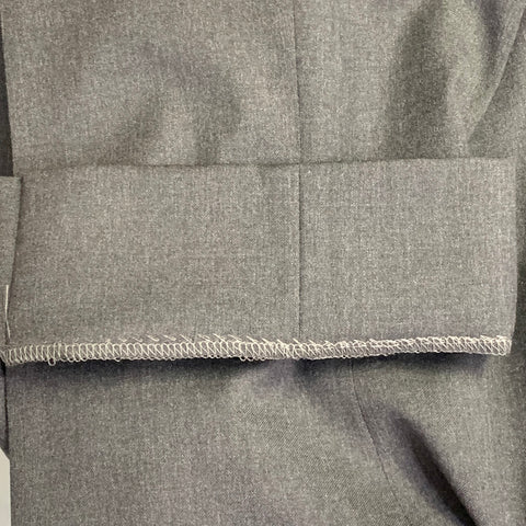 CANALI Size 36 Grey Charcoal Wool Tapered Zip Fly Dress Pants