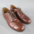 BRUNELLO CUCINELLI Size 8 Brown Leather Cap-toe Lace Up BRUNELLO CUCINELLI
