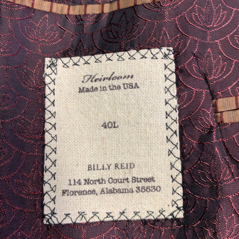 BILLY REID Size 40 Long Grey Wool Cashmere Single Breasted Suit