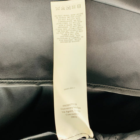 RICK OWENS Size 6 Black Nylon Cotton Coat