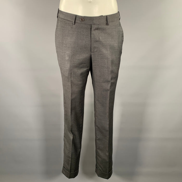 ERMENEGILDO ZEGNA Size 32 Grey Wool Slim Fit Dress Pants