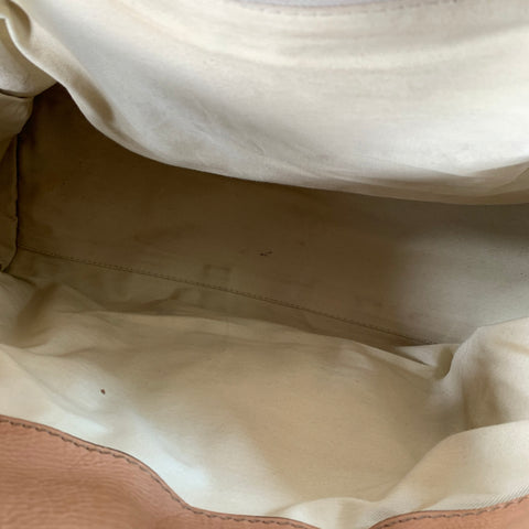 CHLOE Beige Leather Top Handles Zip Handbag