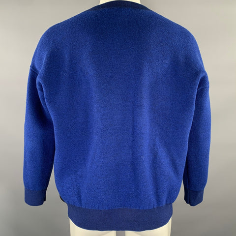 ACNE Size M Blue Wool Cotton Pull On Sweater